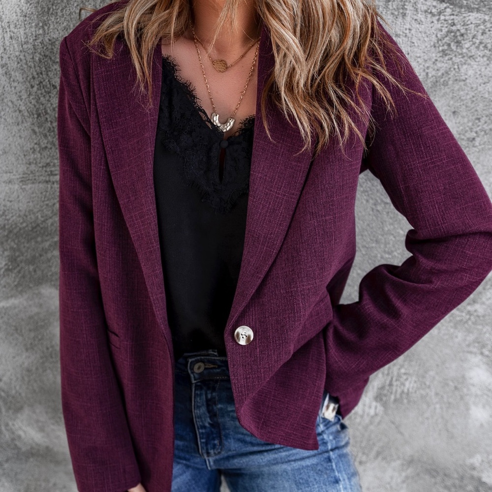 Plum Blazer